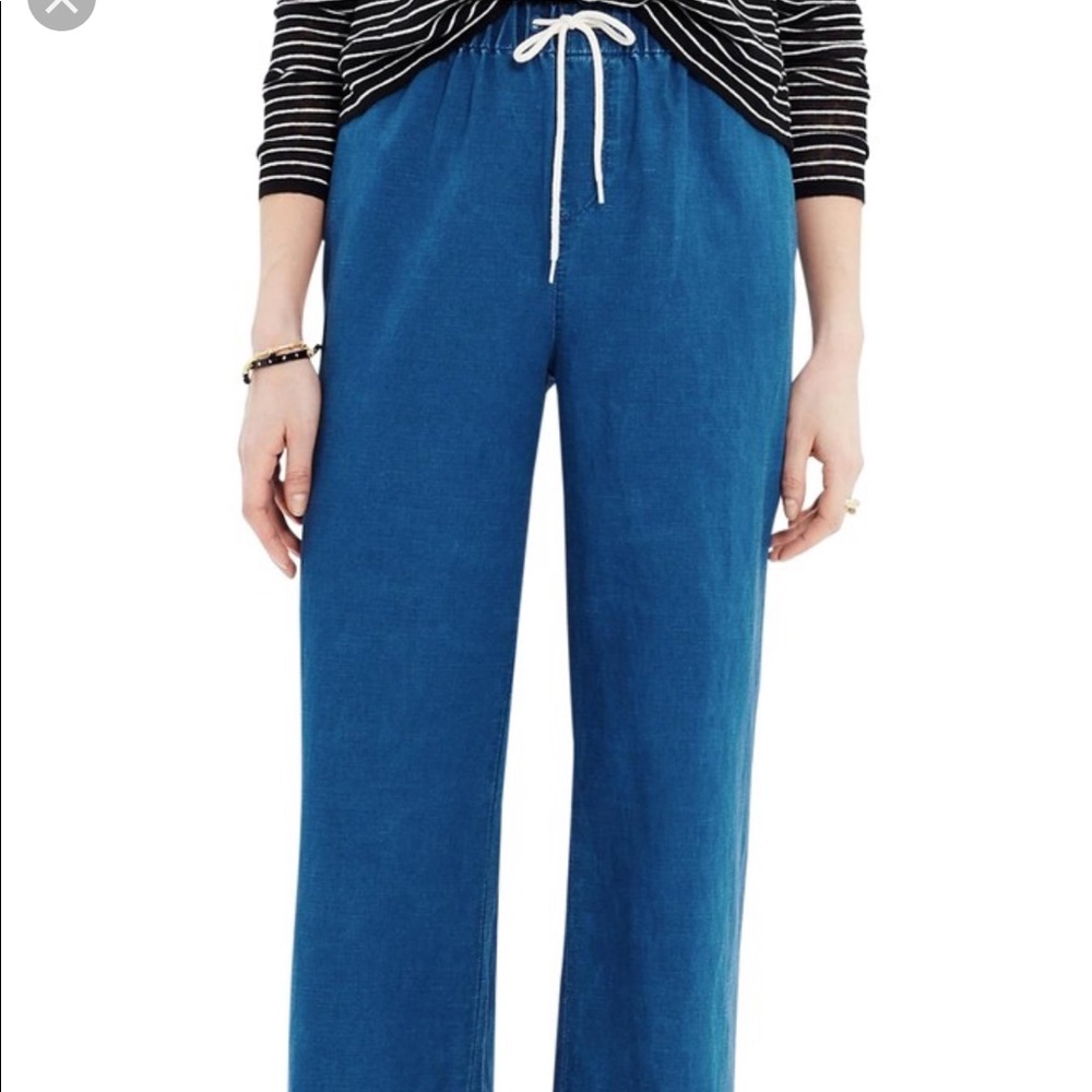 Madewell linen cotton drawstring pant